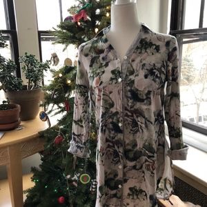 Mystree Long Sleeve Blouse- Floral Pattern Size S